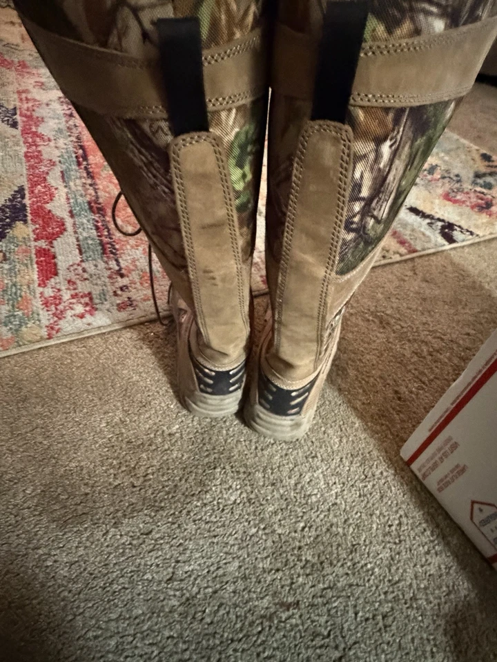 Red Wing Irish Setter 19” Tall Waterproof Mossy Oak Snake Proof Boots Size 13 - Image 4 of 4