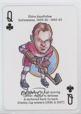 2007 Hero Decks Detroit Red Wings Heroes Playing Cards Ebbie Goodfellow HOF 0o9