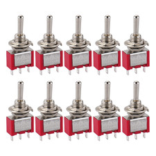 Toggle Switch MTS-123 SPDT Momentary (On)-Off-(On) 3 Files 3 Feet 5A 125VAC 2A 2