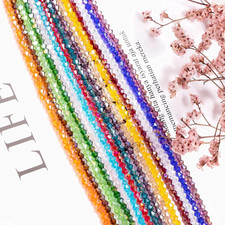 1800Pcs 4Mm Bicone Crystal Beads for Jewelry Making Wholesale Faceted Bicone ...