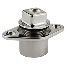 Vidange de garde-robe bateau 3pour 16 acier inoxydable poli pour 1-pour 1/4 pouc