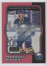 2017-18 O-Pee-Chee Platinum Retro Rainbow Red Alexander Nylander #R-83 Auto ku3