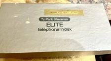 Vintage Park Sherman Elite Telephone Index 1979 30 Yr Safe Driving Award 