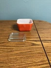 Pyrex Red Refrigerator Dish With Lid Vintage 501 B