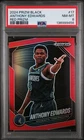 2024 PANINI PRIZM BLACK RED PRIZM #17 ANTHONY EDWARDS 256/299 PSA 8