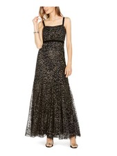 ADRIANNA PAPELL Womens Black Maxi Empire Waist Party Dress 12