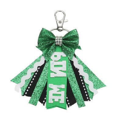 Für Pin Me Cheer Anhänger, Süße Cheerleader Geschenke Schlüsselanhänger, Grün