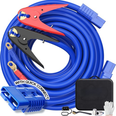 #ad 1 Gauge 30Feet 800A Booster CablesDuty Automotive Quick Connect Booster Cables $72.00