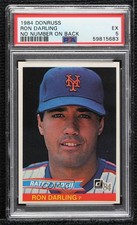 1984 Donruss Rated Rookie Ron Darling (No Card Number on Back) #30 PSA 5 1b4