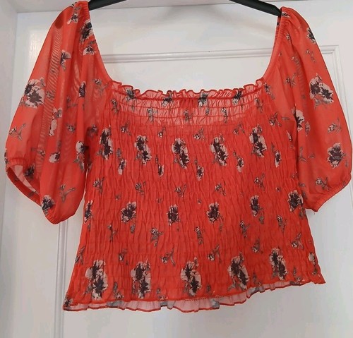 River Island Ladies Cute Little Crop Top, Size UK 12 - Picture 1 of 4