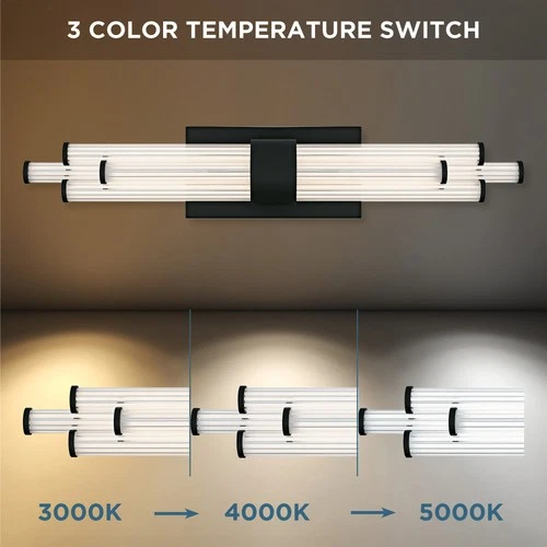 Quoizel PCTAL8624 Talbott 8 Light 24"W LED Bath Bar - Chrome - Picture 2 of 12