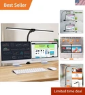 Double Head LED Desk Lamp, Architect Desk Lamps for Home Office, 24W Brightes...