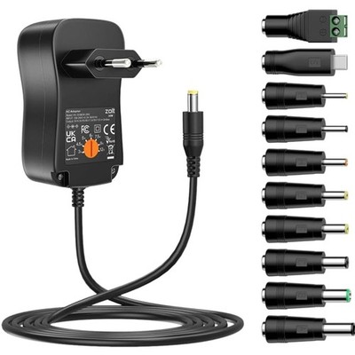 Universal Netzteil 36W 3-12V 3A Adapter DC mit 10 Steckern für Elektronik Lau...