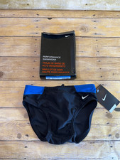 NIKE NX PERFORMANCE SWIMWEAR BRIEF VICTORY COLOR BLOCK NESS4040 SIZE 24 BOY'S BB