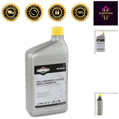#ad Briggs amp; Stratton 32 Oz SAE 5W 30 Synthetic Motor Oil for 4 Cycle Engines $34.99