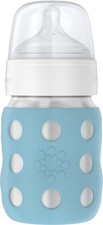 Lifefactory 8oz Stainless Steel Vacuum-Insulated Baby Bottle Wide-Neck Stage 2 N