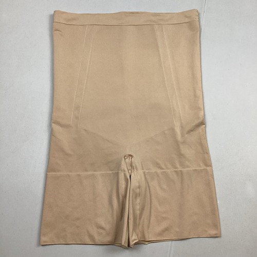 Spanx Tan High Waist Mid Thigh Slimming Shapewear 1X Tan