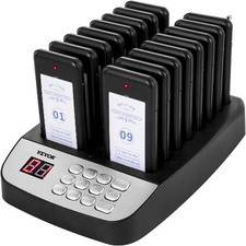 New Wireless Restaurant Buzzer Pager 10-20 Coasters Paging Guest Calling Queuing