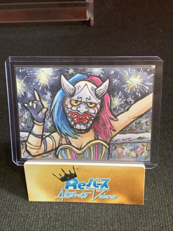 Asuka 1/1 2025 Spectral Void Hand Drawn Empress Sketch Card WWE Kabuki Warriors