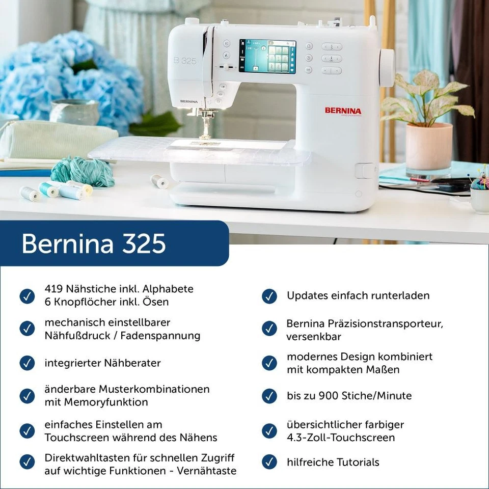 Bernina 325 Computer Nähmaschine NEUE 3er Serie (2025) NEUE Generation - Bild 2 von 4