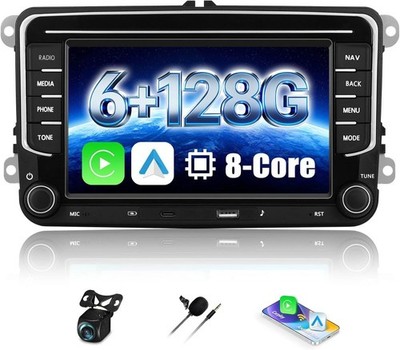 6+128GB 8Kern Android 15 Autoradio Carplay GPS FM KAM Für VW Tiguan 5N Golf Plus