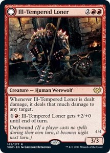 Ill-Tempered Loner // Howlpack Avenger - Foil - Innistrad: Crimson Vow #162
