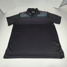 Ben Hogan Performance Men's Golf Polo Shirt Black Gray Collared Short Sleeve XL