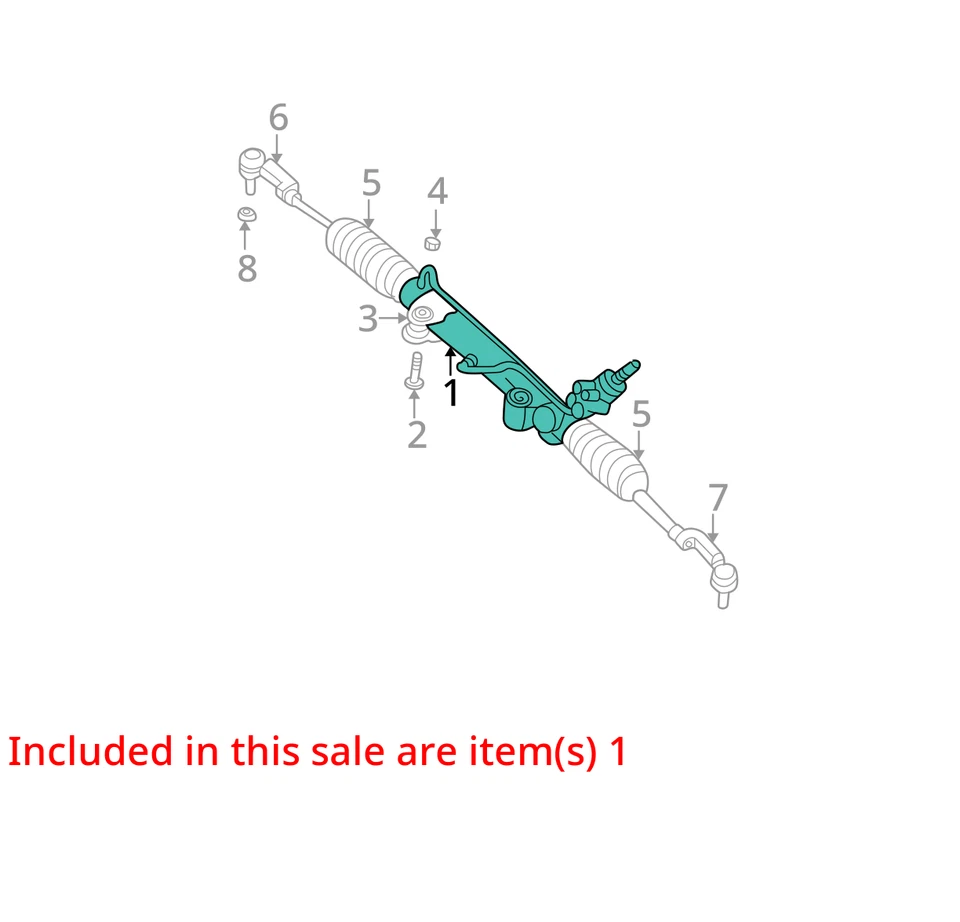 Jeep Liberty 2006-2007 cremallera de dirección y piñón FDXYJ Foto 2 de 3