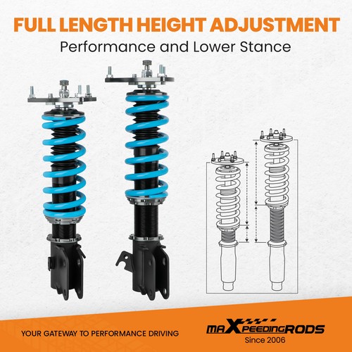 24 Level Damper Full Coilover Struts For Subaru Impreza 08-14 Shock Absorber Kit - Picture 6 of 11