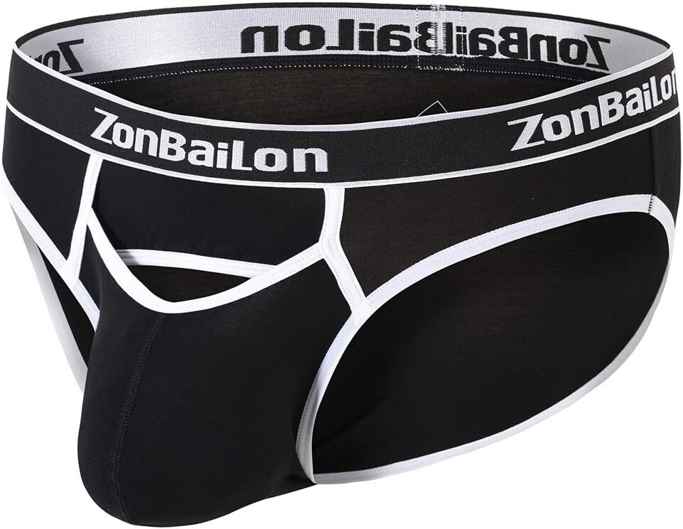 Calzoncillos de hombre con parte delantera abierta mosca ropa interior bambú bolsa cómoda calzoncillos M-3XL