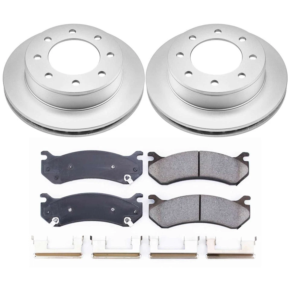 Juego de 2 ruedas traseras CRK2036 Powerstop discos de freno y pastillas traseras para Chevy Suburban Foto 3 de 3