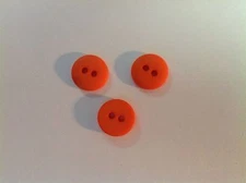 NEW 25 Pc. Lot  1/2 INCH FALL ORANGE DULL/ MATTE FINISH BUTTONS