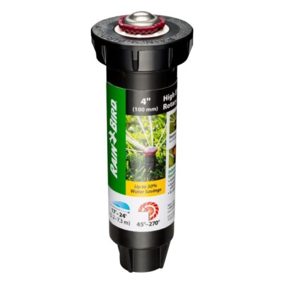 #ad #ad RainBird 4” High Efficiency Sprinkler 17’ 24’ Distance Pressure Regulating $18.97