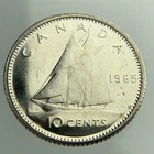 1965 Canada 10 Cents Dime KM# 61 Uncirculated Coin CC763