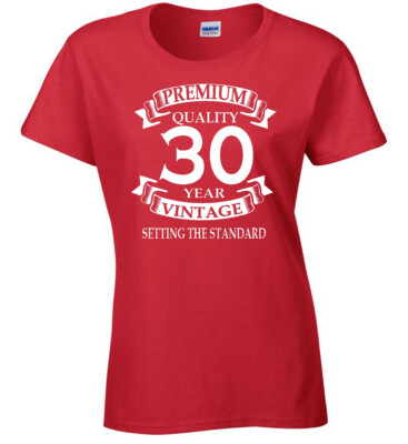 30. Geburtstag Damen T-Shirt Party Wechsel Jahr Weihnachten jedes Alter nach Bedarf