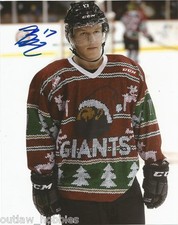 Vancouver Giants Tyler Benson Autographed Signed 8x10 WHL Photo COA B