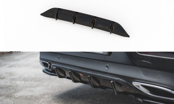 CUP Diffusor Ansatz Schwarz FüR Mercedes CLS C257 AMG Line StoßStange Splitter-image