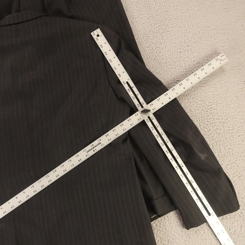 Gianfranco Ruffini Suit M Gray Pinstripe 100% Wool Worsted Twill 43R 35x29 - Picture 14 of 23