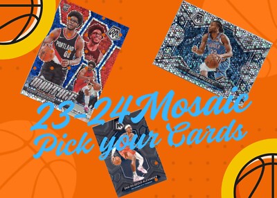 2023-2024 Mosaic Basketball Base, Parallels, RC's, Inserts & S/N Pick Your Cards