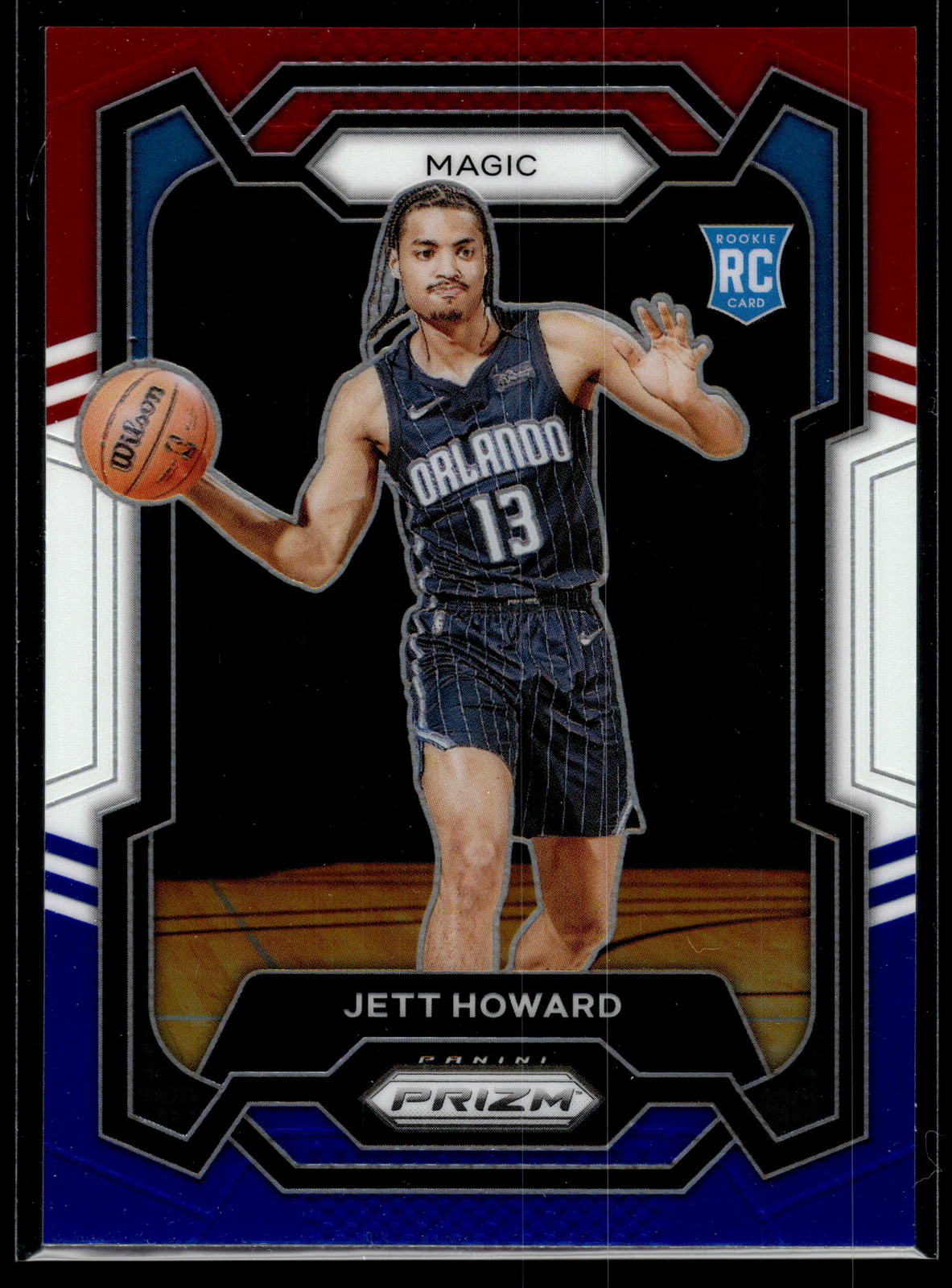 Jett Howard 2023-24 Panini Prizm Red White Blue Card #132