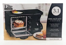 Maxi-Matic Elite 3-in-1 Breakfast Station – Toaster Oven Griddle EBK-200 - NEW