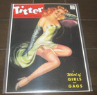 VINTAGE REPRODUCTION POSTER TITTER MAGAZINE COVER DOUBLE SIDED PINUP GARAGE ART — photo 1