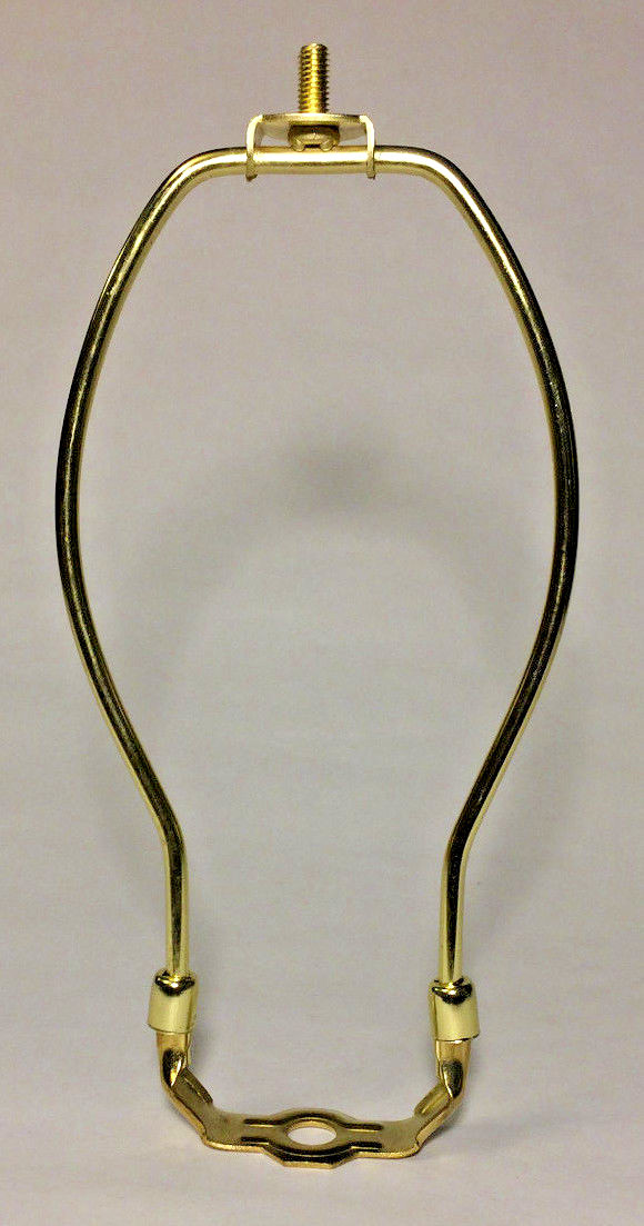 B&P Lamp Harp - 7.5 Inch, Brass Plated, Regular Weight, Compatible With Standard Finials - View #9