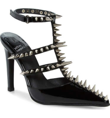 【新品】 オリバーガル Spiked Up Pumps Jeffrey Campbell Black Step Back Spiked Pointed Toe Pump | eBay