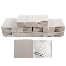 500 Blatt Echtes Blattsilber 60 mm x 60 mm Echt Silber 925 zum Versilbern