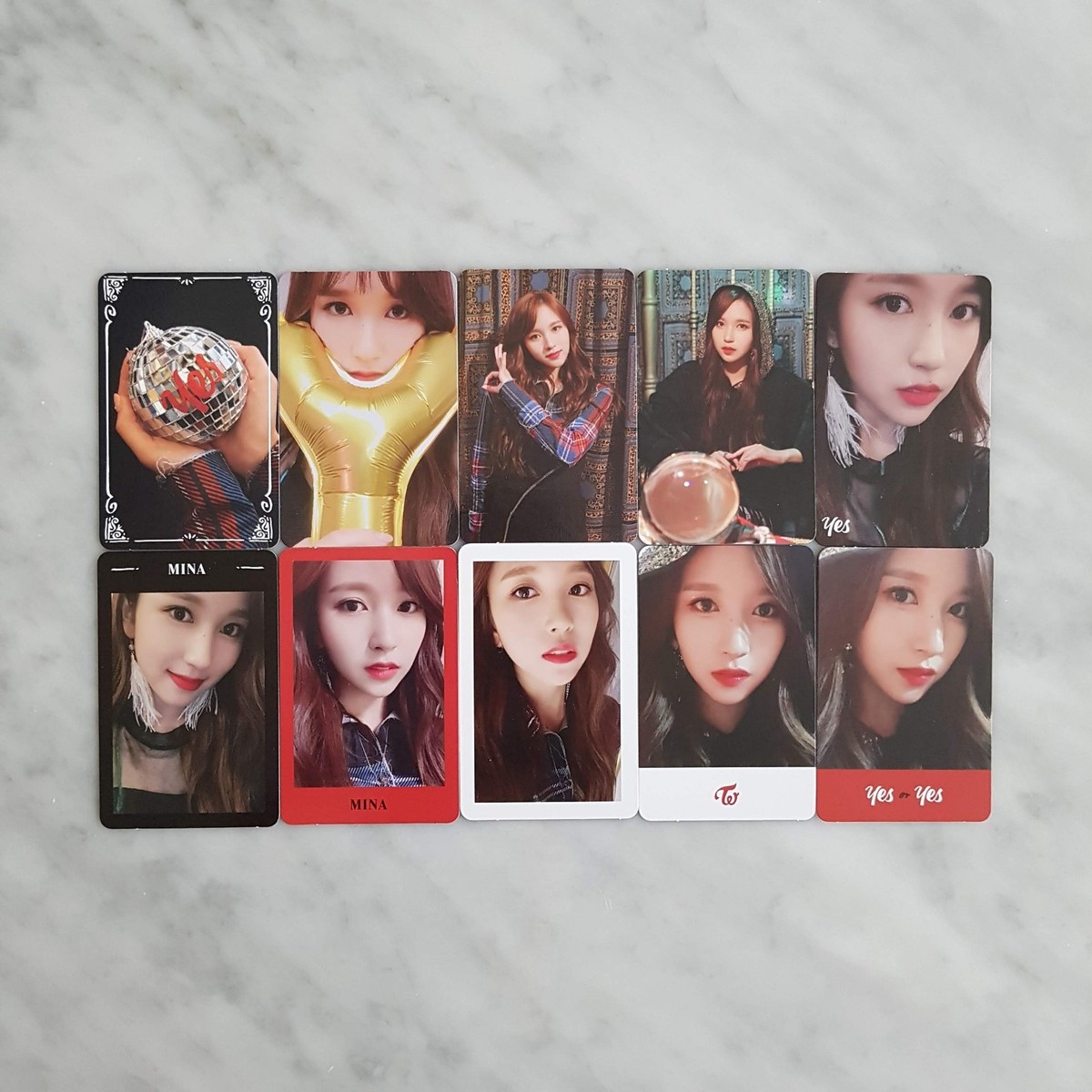 TWICE Yes,I am Mina 特典トレカ Mina (TWICE)｜TWICEミナ、初のソロ・フォトブック「Yes, I am