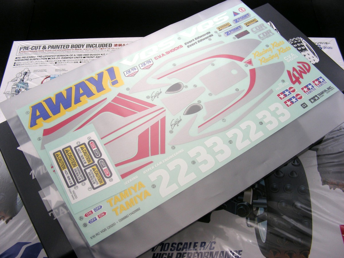 Vintage Genuine 58686 Tamiya Vanquish VQS 2020 Buggy Decal
