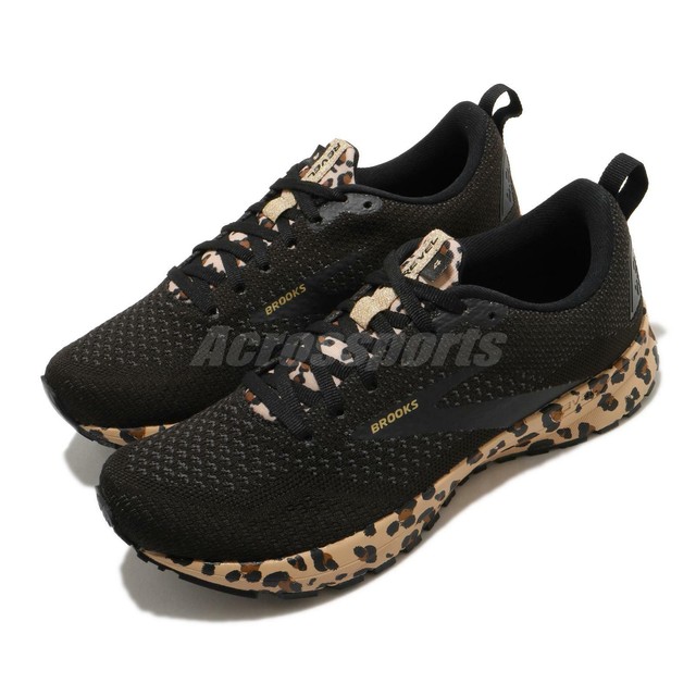 Brooks Revel 4 Cheetah Limited Energize Black Women Running Shoes