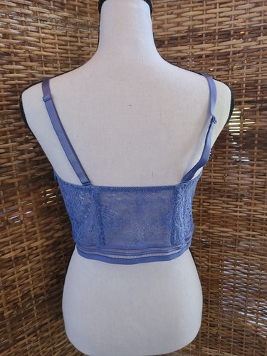 Victoria's Secret Very Sexy Corset Longline Bra XL Lilac Laced Front SZ XL - Picture 5 of 7