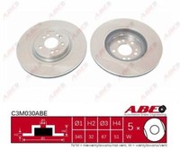 2X ABE C3M030ABE-P Bremsscheibe FüR MERCEDES-BENZ